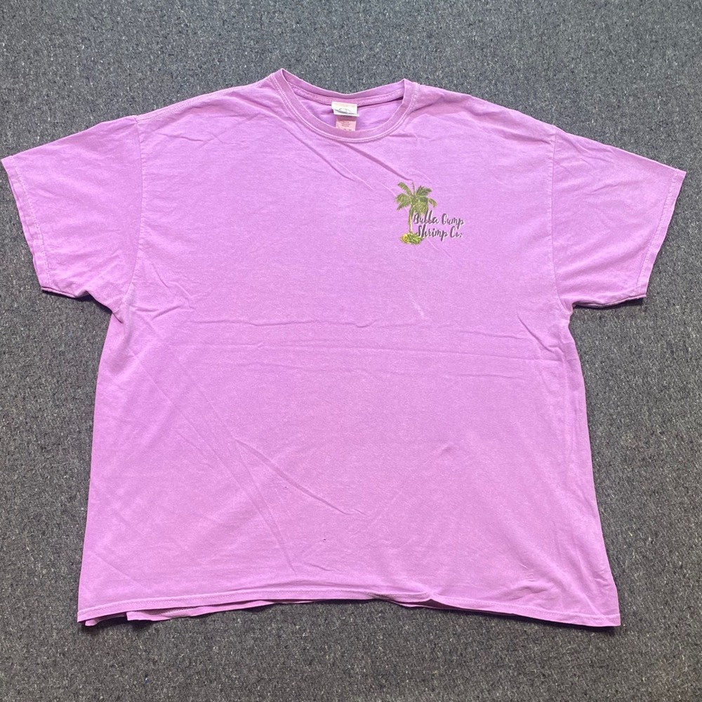 Bubba Gump Shrimp Co‎ TShirt Sz 2XL Mens Purple Orlando Beach Tropical Souvenir